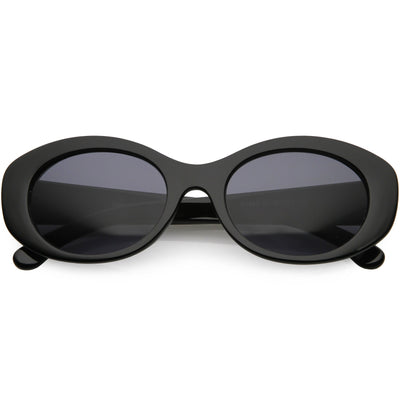 Women's Retro Oval Clout Thick Frame Sunglasses C867