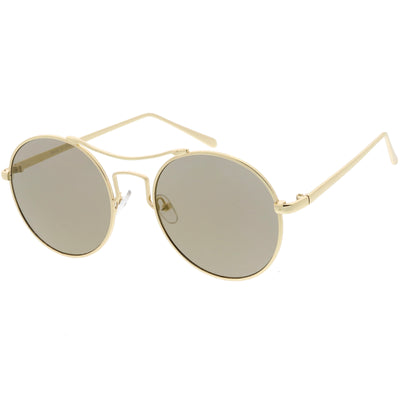 Vintage Inspired Round Spectacle Steampunk Metal Sunglasses C873