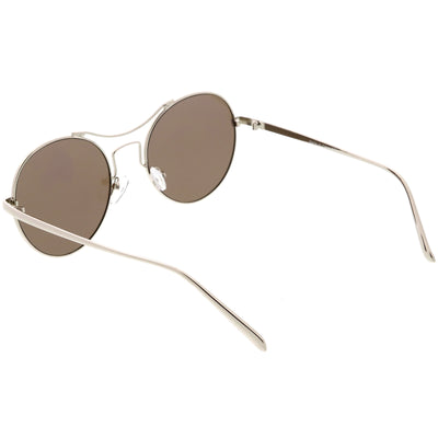 Vintage Inspired Round Spectacle Steampunk Metal Sunglasses C873