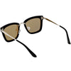 Women's Premium Flat Infinity Mirrored Polarized Lens Sunglasses C882