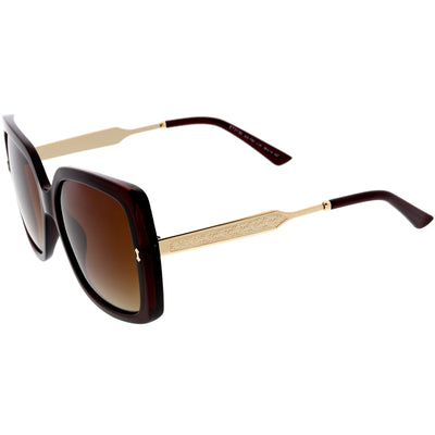Women's Premium Oversize Square Polarized Lens Sunglasses C884