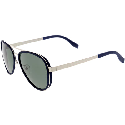 Retro Modern Polarized Premium Thin Aviator Sunglasses C885