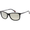 Classic Horn Rimmed Metal Arms Polarized Lens Square Sunglasses C891