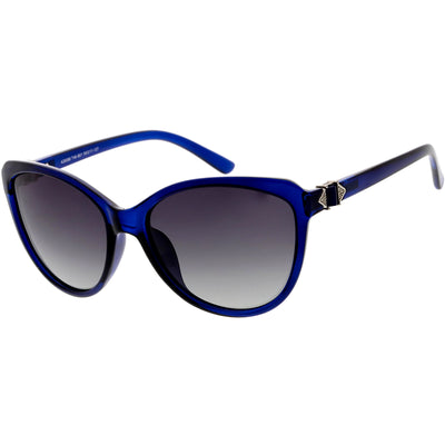Rhinestone Accented Cat Eye Sunglasses Polarized Lens C898