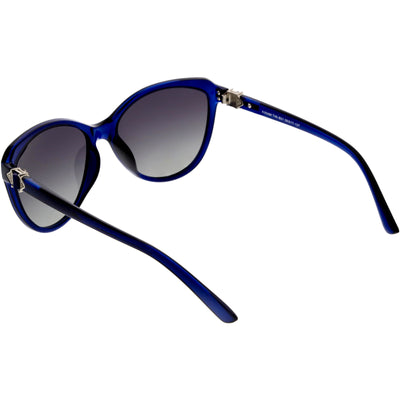 Rhinestone Accented Cat Eye Sunglasses Polarized Lens C898