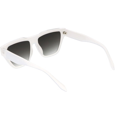 Retro Modern Horned Rim Flat Top Square Aviator Sunglasses C920