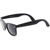 Classic Small Frame Wide Arms Dark Lens Horn Rimmed Sunglasses C923