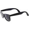 Classic Small Frame Wide Arms Dark Lens Horn Rimmed Sunglasses C923