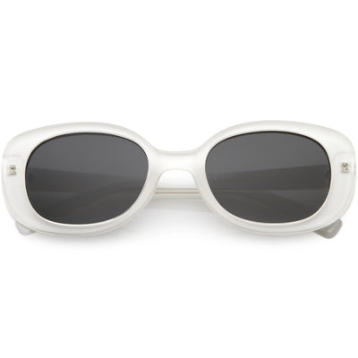Retro Polarized Lens Wide Arms Oval Sunglasses C926
