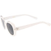 Retro Polarized Lens Wide Arms Oval Sunglasses C926