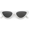 Polarized Neutral Colored Lens Small Thick Cat Eye Sunglasses C927