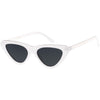 Polarized Neutral Colored Lens Small Thick Cat Eye Sunglasses C927