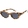 Polarized Neutral Colored Oval Lens Wide Arms Cat Eye Sunglasses C928
