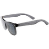 Oversize Modern Horned Rim Color Tone Shield Sunglasses C934