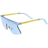 Retro Modern Blade Cut Shield Sports Sunglasses C941