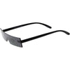 Retro 1990's Futuristic Eye Scanner Flat Color Tone Lens Sunglasses C950