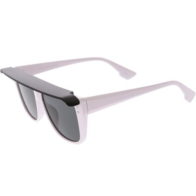 Retro 1980's Life Guard Poolside Flat Top Visor Sunglasses C951