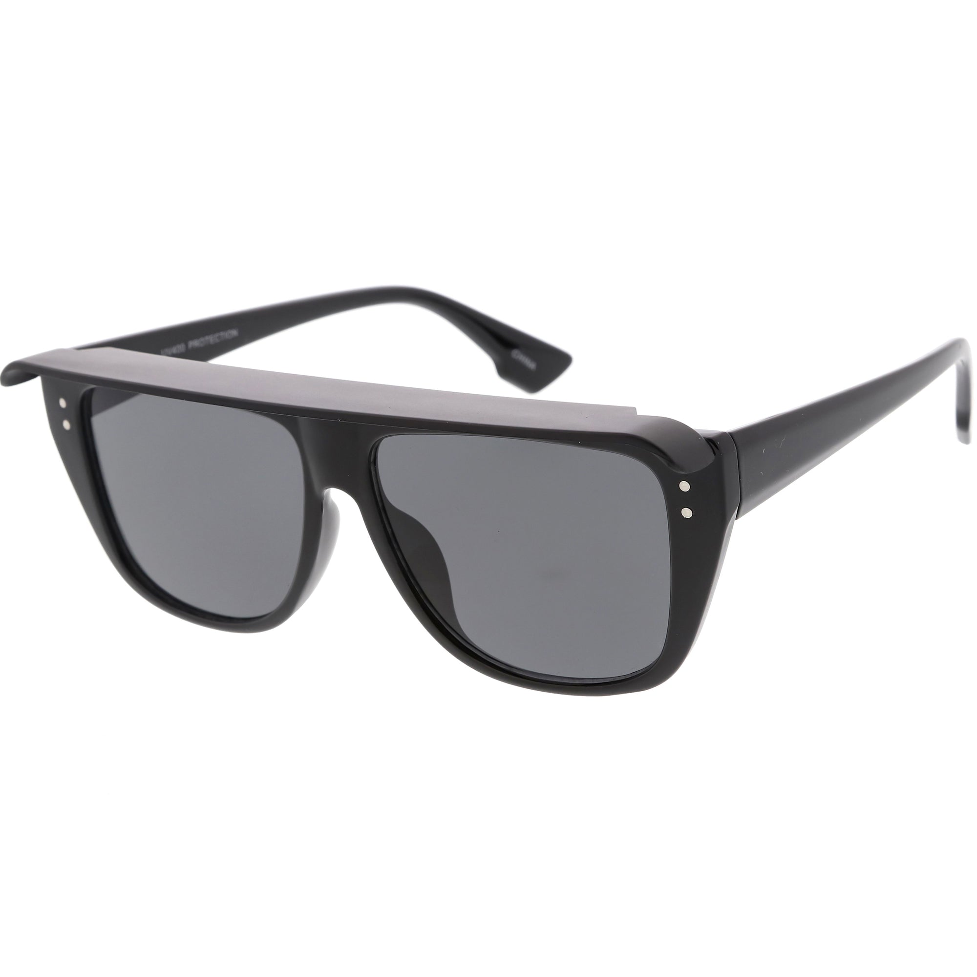 Olive Transparent Frame Sporty Visor Sunglasses