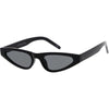 Women's Small Retro Angled Thick Frame Cat Eye Sunglasses C952