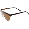 Retro Futuristic Flat Top Mono Shield Blade Sunglasses C953