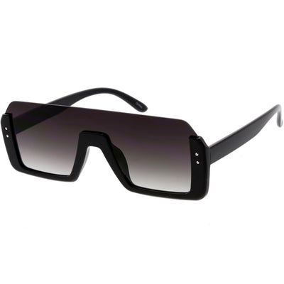 Retro Color Tone Mono Lens Shield In Color Lens Sunglasses C954