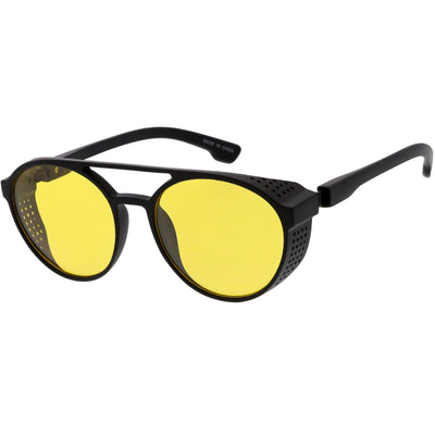 Retro Steampunk Vented Color Tone Lens Goggle Aviator Sunglasses C958