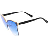 Oversize Modern Women's Shield Mono Lens Cat Eye Sunglasses C967