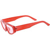 Retro Fashion 90s Style Thick Frame Plastic Rectangle Sunglasses C979