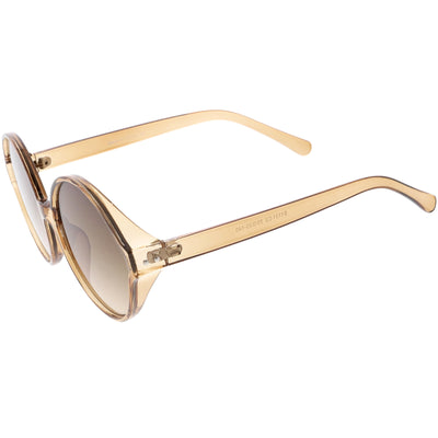 Women's Oversize Retro Disco Round Circle Translucent Sunglasses C984
