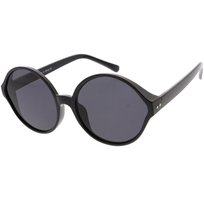 Women's Oversize Retro Disco Round Circle Translucent Sunglasses C984