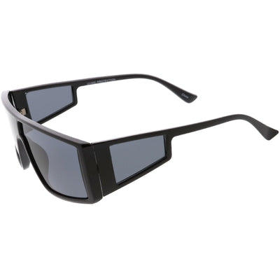 Retro Modern Action Sports Wrap Around Shield Sunglasses C987