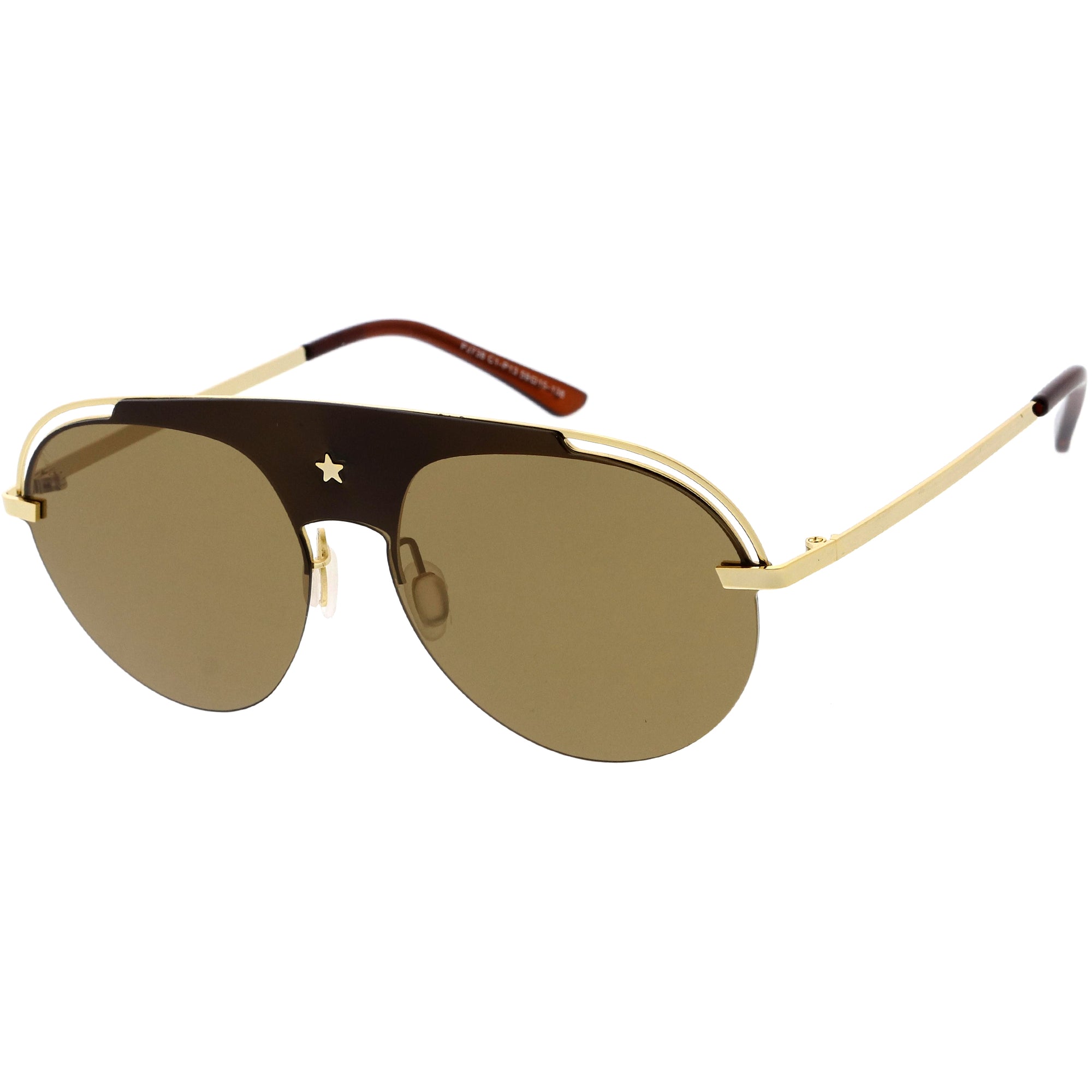 Louie Ebony & Vintage Bronze Round Wood Sunglasses | JORD