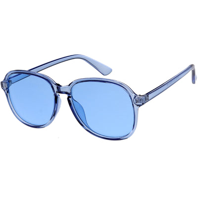 Retro Fab 70s Disco Era Keyhole Nose Classic Round Sunglasses D017
