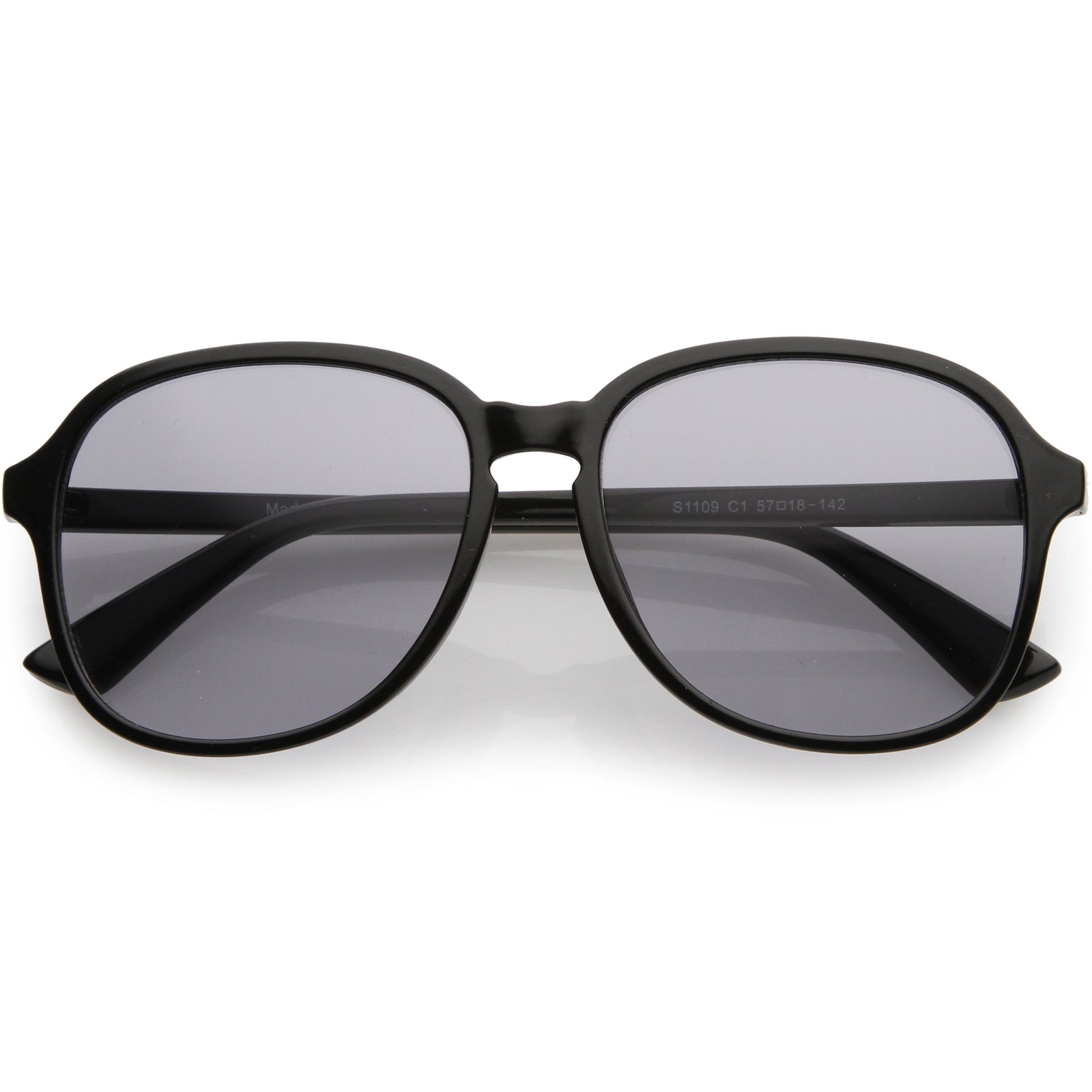 Retro Fab 70s Disco Era Keyhole Nose Classic Round Sunglasses D017