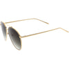 Luxe Urban Chic Glitter Trimmed Lens Detail Aviator Sunglasses D026