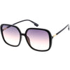 Oversize Elegant Lightweight Neutral Gradient Lens Women's Square Sunglasses D057