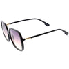 Oversize Elegant Lightweight Neutral Gradient Lens Women's Square Sunglasses D057