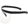 Futuristic Oversize Safety PPE Shield Blue Light Clear Lens Protection Visor D092