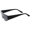 Cyber Chunky Flat Top Shield Mono Lens Sunglasses D107