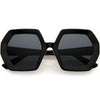 Glamorous Oversized Thick Rimmed Chic Geometric Sunglasses D113