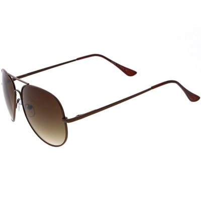 Classic Everyday Medium Sized Metal Aviator Sunglasses D118