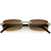 Premium Rhinestones Decorated Small Square Sunglasses D126