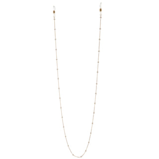 Pearls Decorated Slim Metal Fashion Sunglasses Chain D136 - Gold