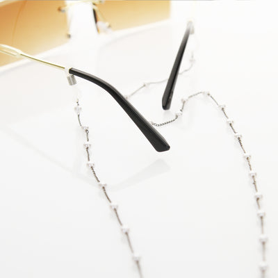 Pearls Decorated Slim Metal Fashion Sunglasses Chain D136