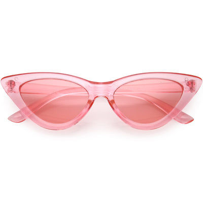 Kids Crystal Color Tinted Cat Eye Sunglasses D144