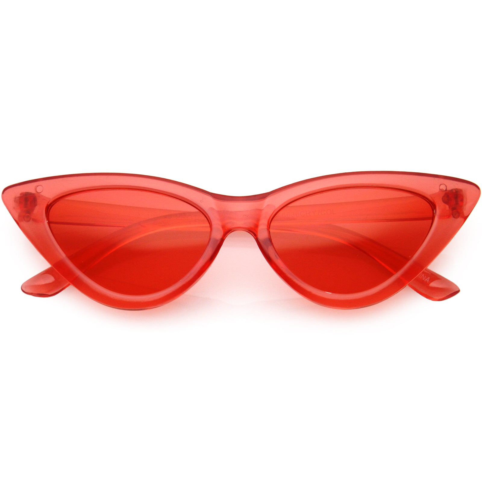 Kids Crystal Color Tinted Cat Eye Sunglasses D144