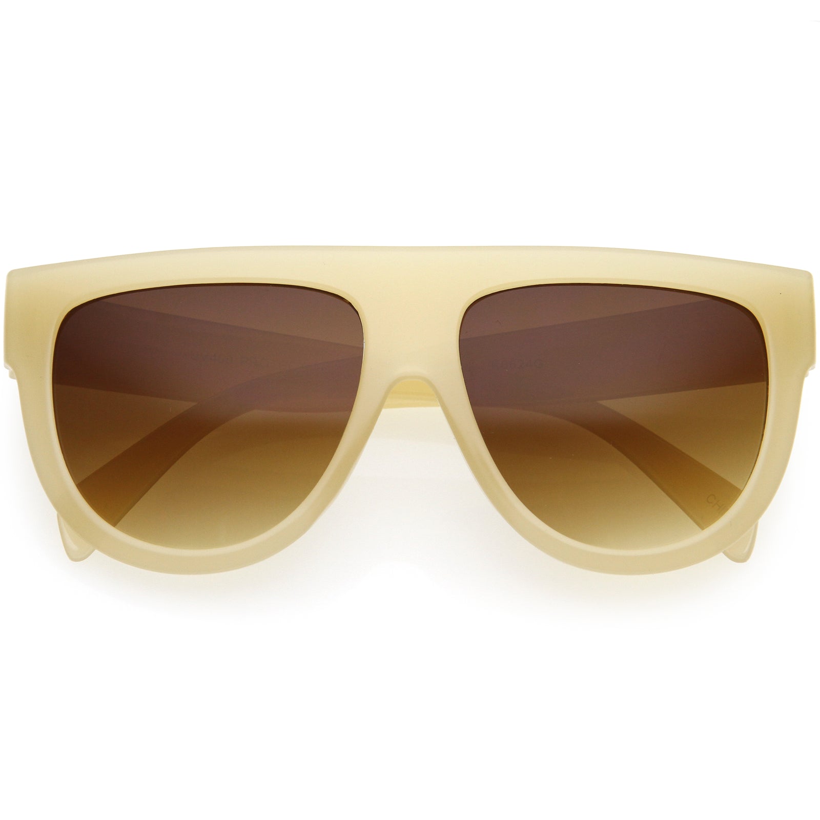 Kids Oversize Flat Top Glamorous Round Sunglasses D147