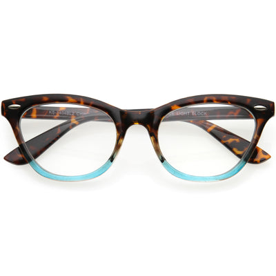 Chic Fashion Everyday Small Cat Eye Blue Light Glasses D156