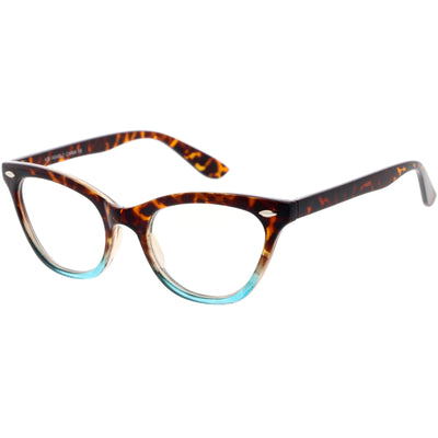 Chic Fashion Everyday Small Cat Eye Blue Light Glasses D156