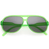 Kids Neutral Colored Lens Oversize Aviator Sunglasses D184